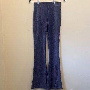 Aerie Midnight Purple Corduroy NWT Flare Hi-Rise Pants Sz XS Regular Stretchy